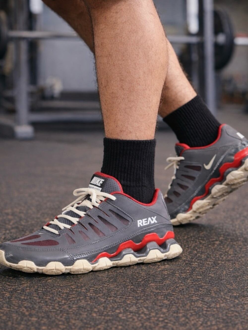 Nike Men's Gray and Maroon Athletic Trainers